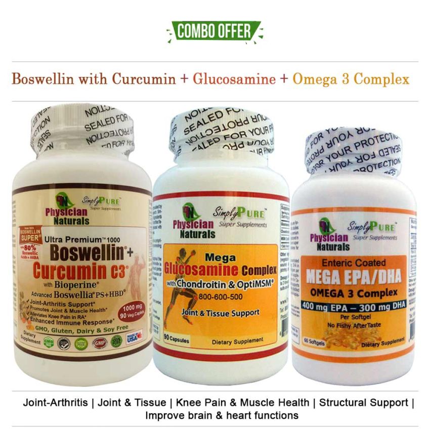 Boswellin Curcumin+Glucosamine+Omega3 
