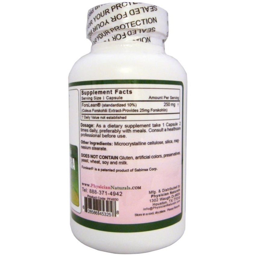 Coleus Forskohli FORSLEAN Ultra 250mg 90 capsules