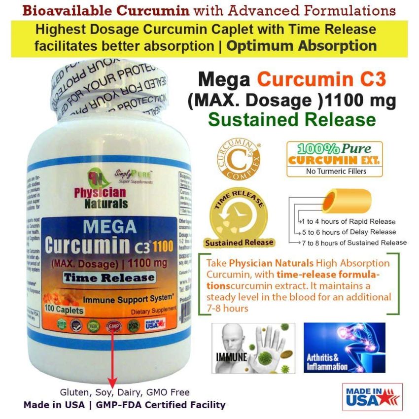 Ultimate Curcumin Platinum 4 Pack - Super 1000-Mega Potency 1000-Ultra700-Mega 1100