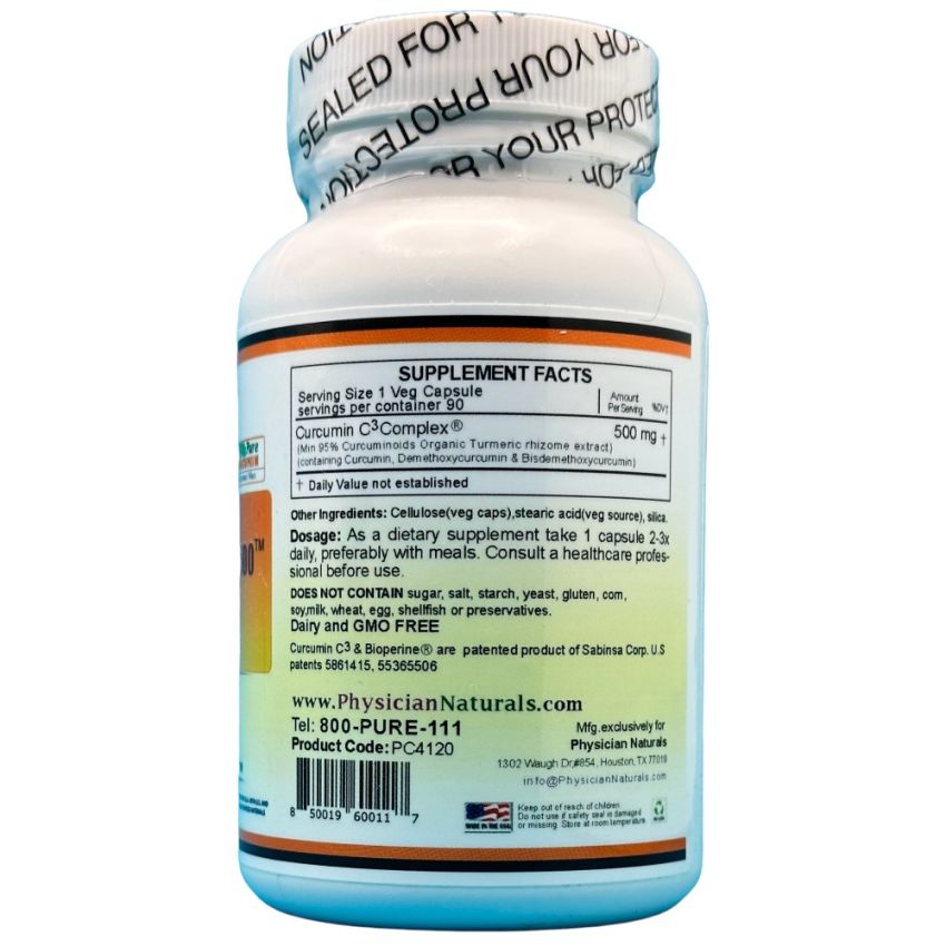 Curcumin 500 C3 Complex 500mg-90 Veg Capsules