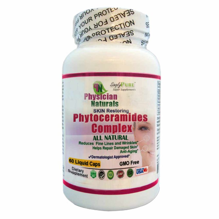 All Natural PHYTOCERAMIDES Complex 60 Liquid caps