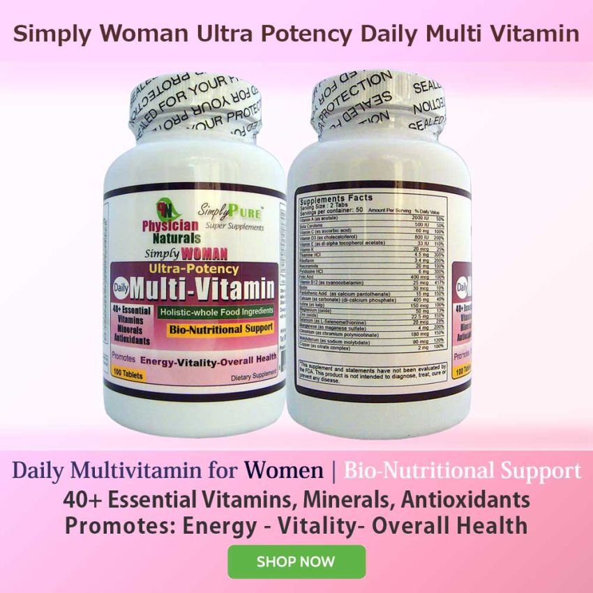 Simply Woman Ultra Potency Daily Multi Vitamin 100 tabs