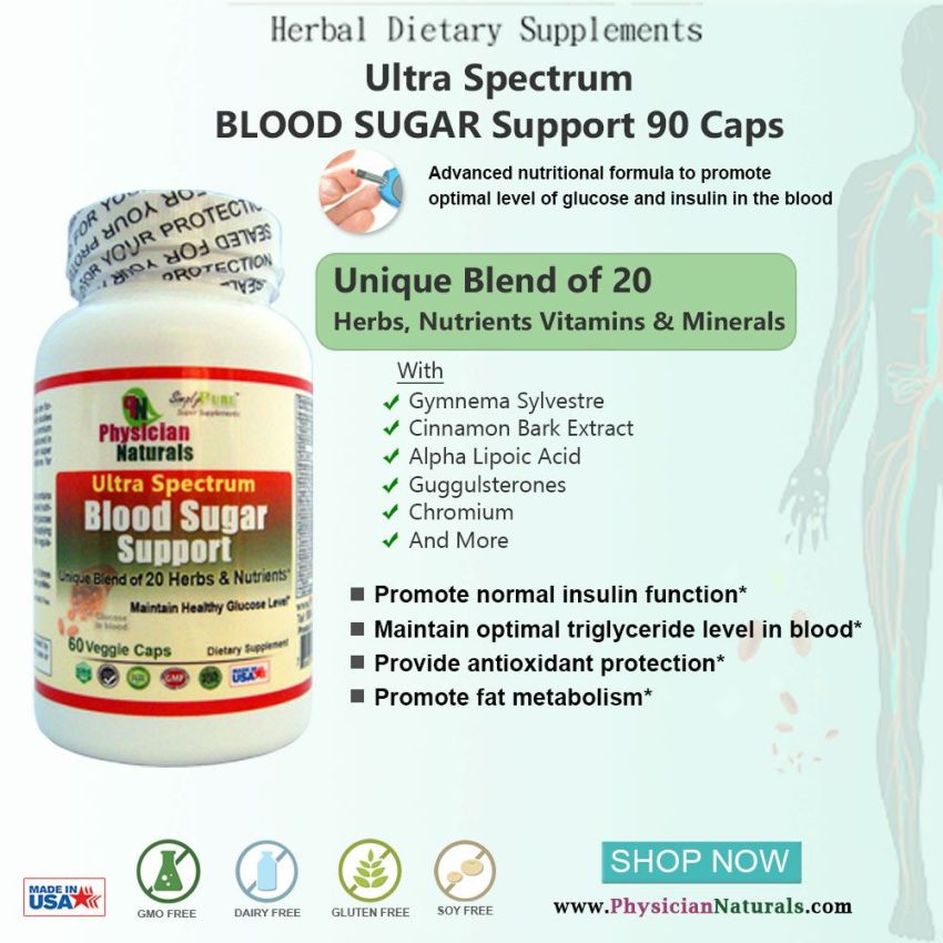 Ultra Spectrum BLOOD SUGAR Support 60 Caps