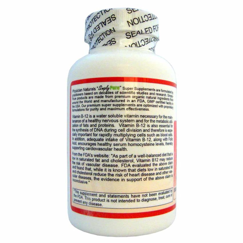    Ultra Absorption Mega Vitamin B-12 with Folic Acid as Methylcobalamin Highest Dosage 5000 mcg 60 Sublingual Lozenges Strawberry Flavor B12 is Essential for Good Health
