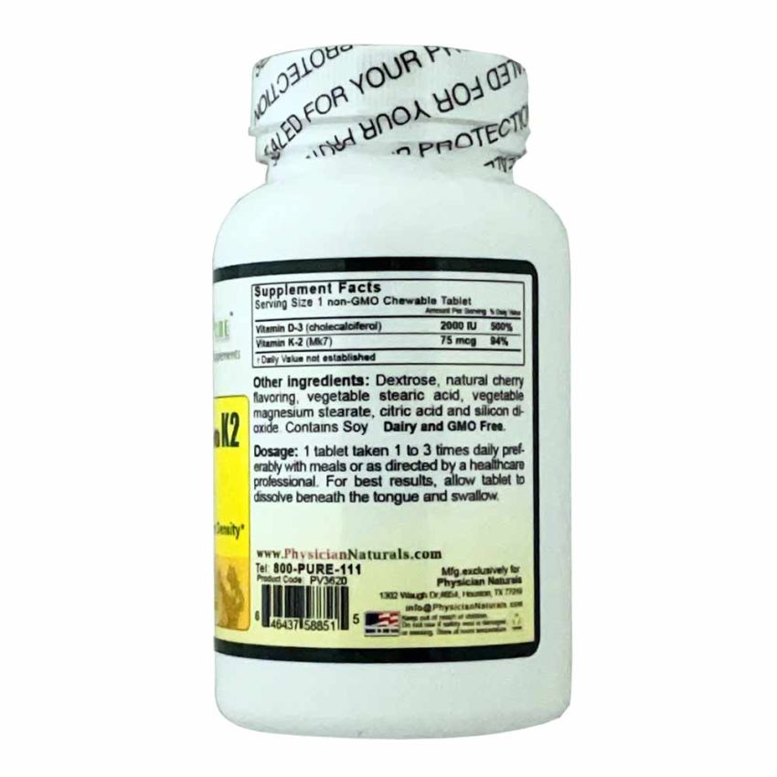 Super Vitamin D3 with K2 2000 IU