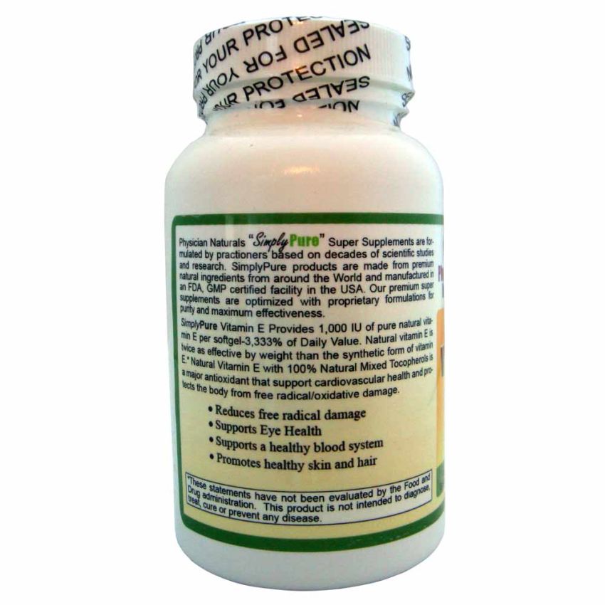 Ultra Pure Vitamin E Complex 1000 60 softgels