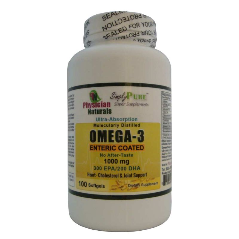 Omega -3 Enteric Coated Soft gel's - 1000 mg