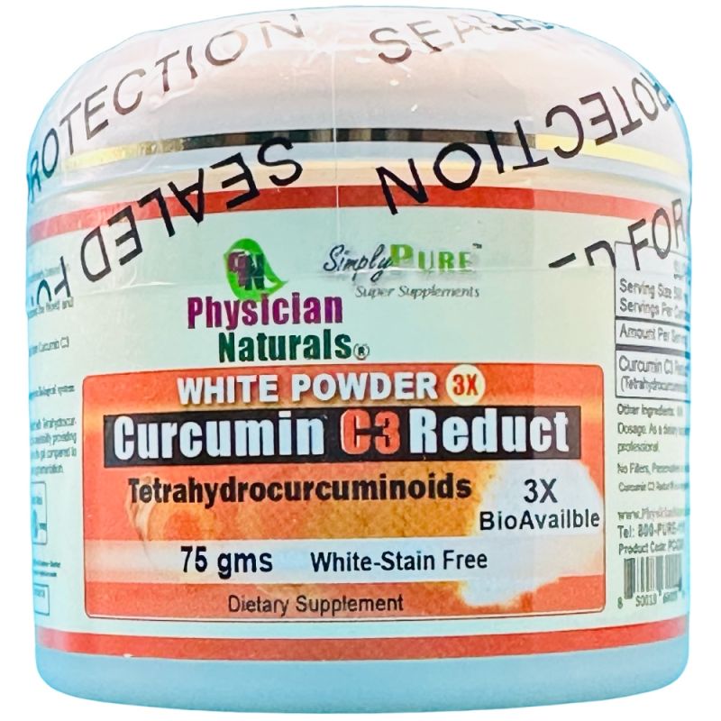 Pure White Curcumin C3 Reduct Powder White Curcumin Powder 3X Better Absorption