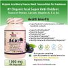 Organic Acai Berry 1000mg-100 Vcaps Freeze Dried Pure Acai Berries — Ultimate Super Fruit Contains Antioxidants & Fiber Strengthen Immune System