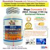 Mega Curcumin C3 1100 mg Sustained Time Release Max Dosage Each caplet equals 33,000 mg Turmeric Powder Promotes Immune and Joint Health