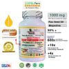 Mega Potency Super Curcumin 1000 mg Time Release Enteric Coated with Bioperine Flax Seed Oil 10x Absorption and 90%+ Enhanced Bioavailability