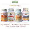 Ultimate Curcumin Platinum 4 Pack - Super 1000-Mega Potency 1000-Ultra700-Mega 1100