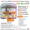 Pure White Curcumin C3 Reduct Powder White Curcumin Powder 3X Better Absorption White-Stain Free